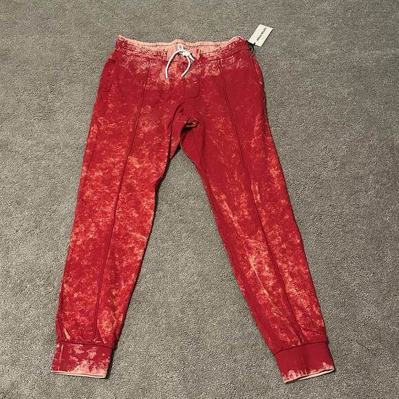 Cotton Citizen Men L Cobain Sweats Joggers Pants Vintage Red NWT - Picture 1 of 9